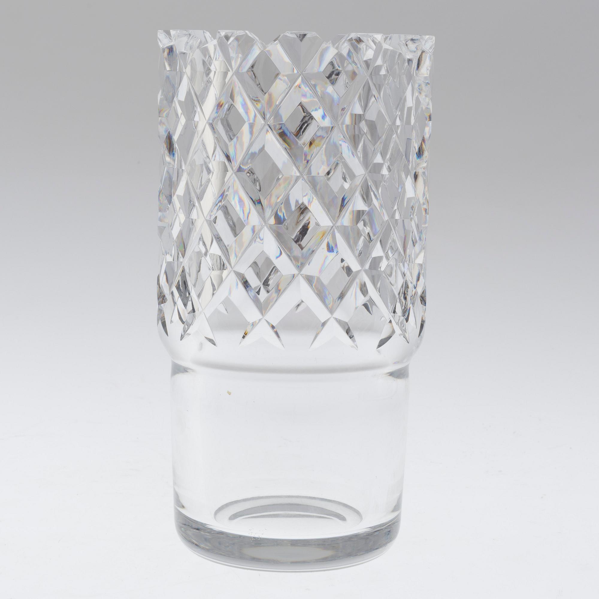 A vase and bowl "Sofiero", Gunnar Cyrén, Orrefors.