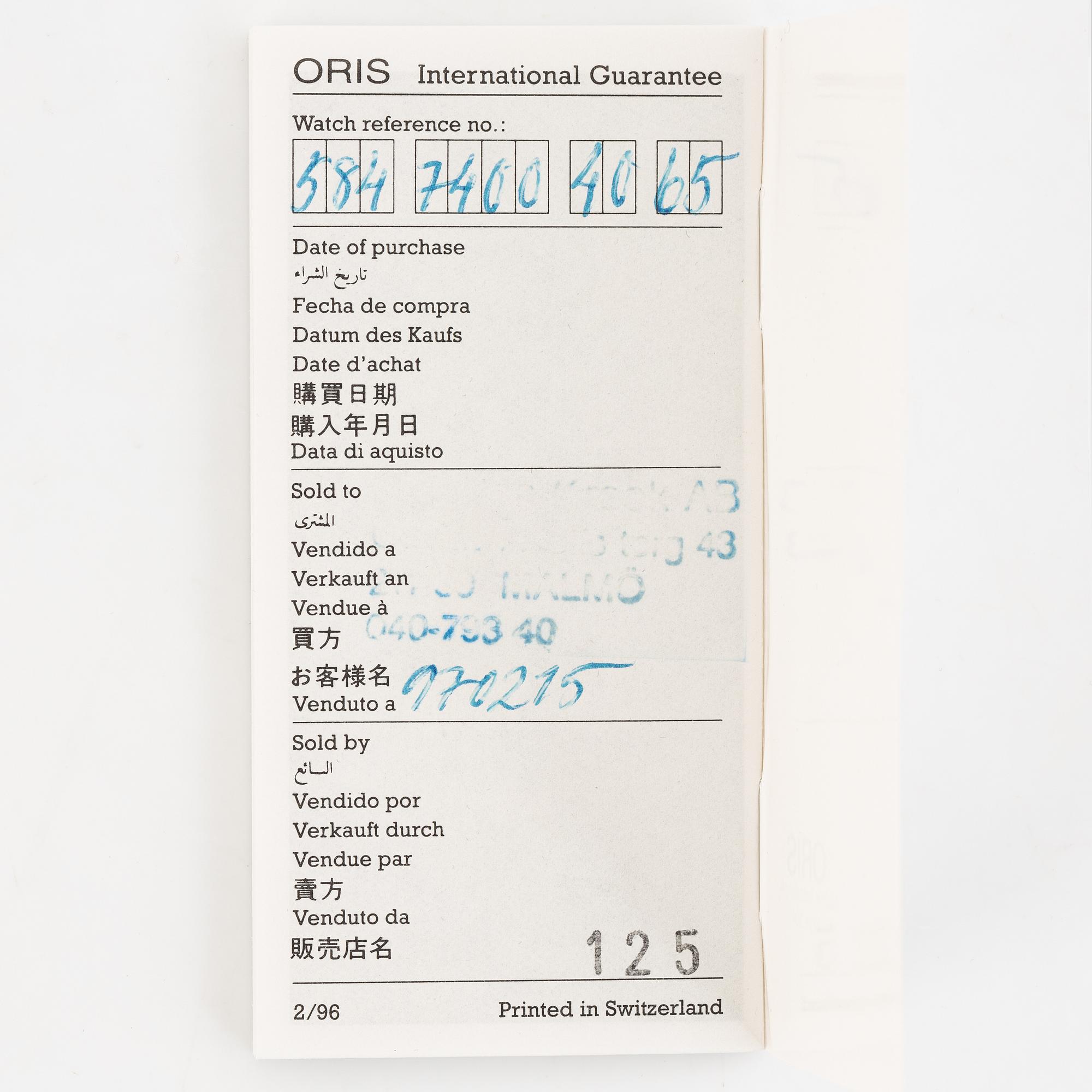 Oris, Big Crown, Pointer Date, wristwatch, 32 mm.