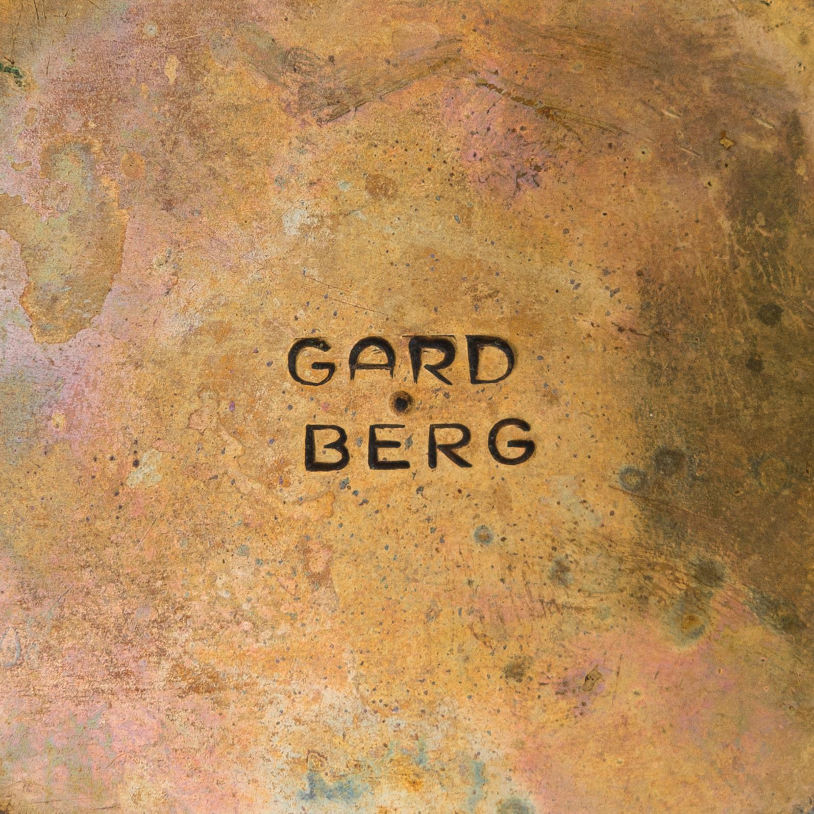 Bertel Gardberg, kynttilänjalka, messinkiä leimattu Gardberg.