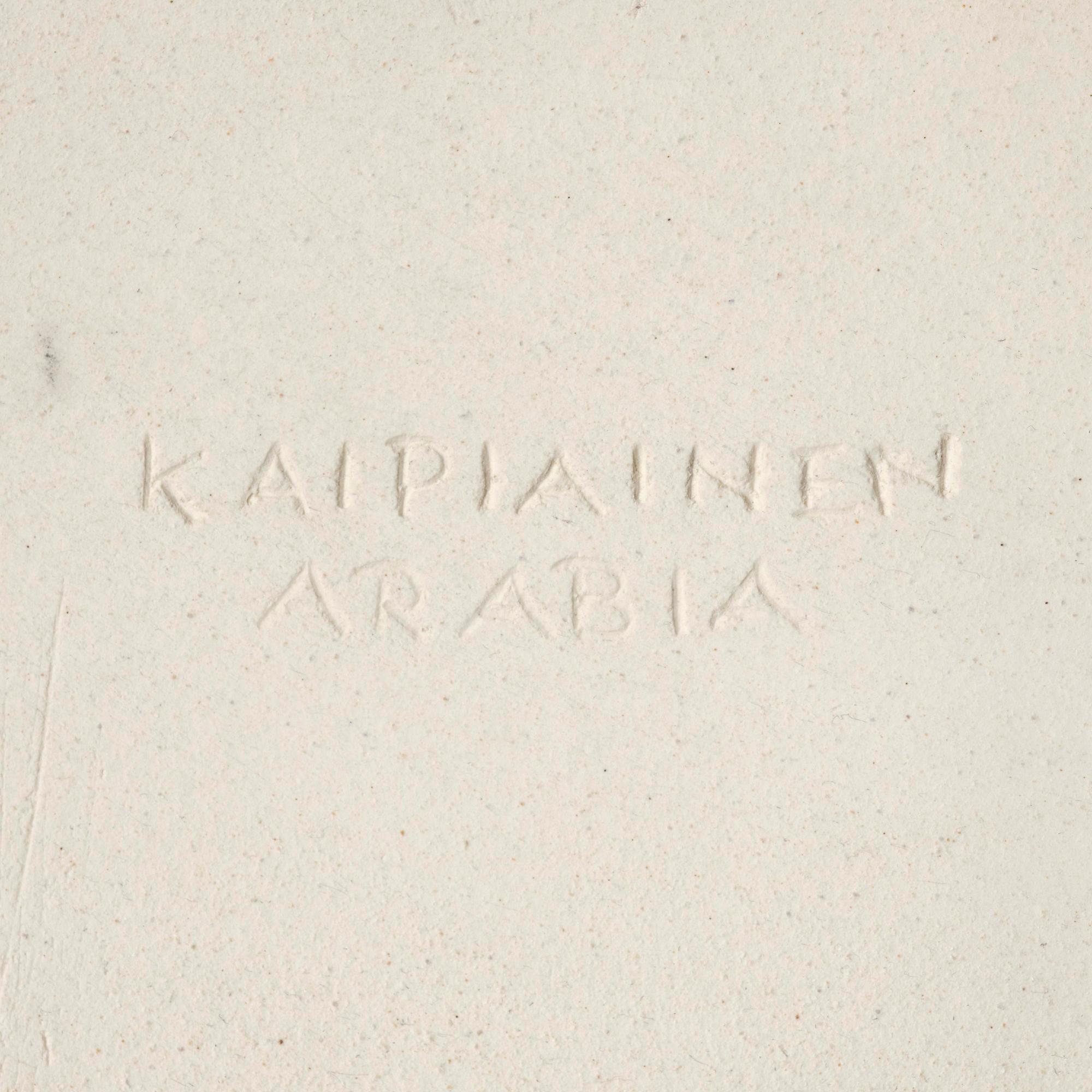 Birger Kaipiainen, praktfat, stengods, Arabia, Finland 1970-tal.