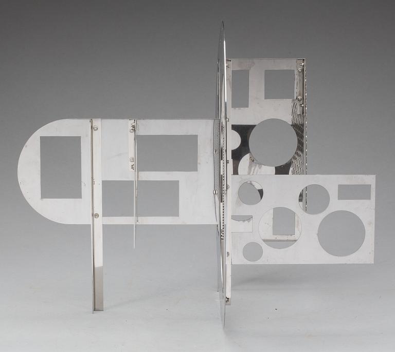 OKÄND KONSTNÄR, vitmetall, ej signerad.