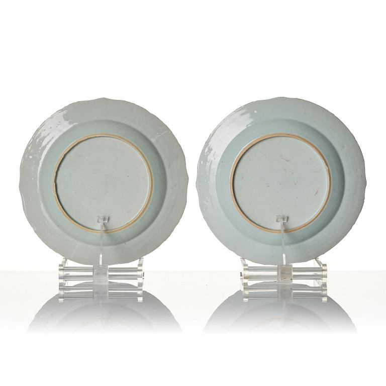 Eleven pieces of porcelain, China, Qing dynasty, Qianlong (1736-95).