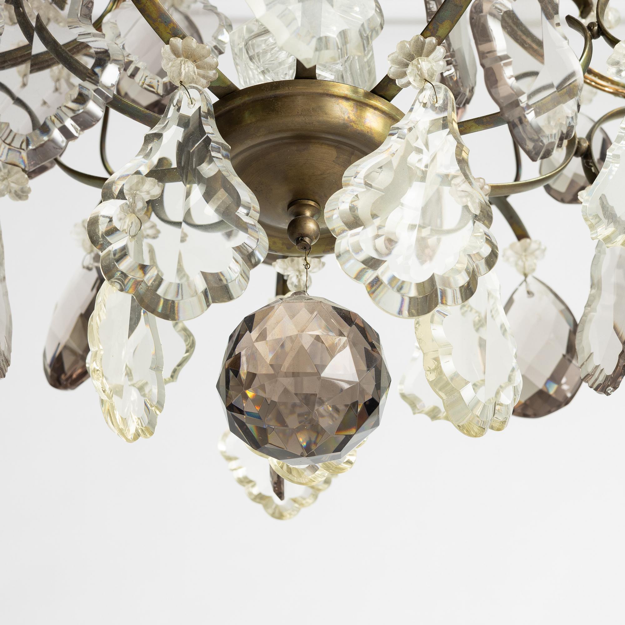 Chandelier, Rococo style, 20th century.