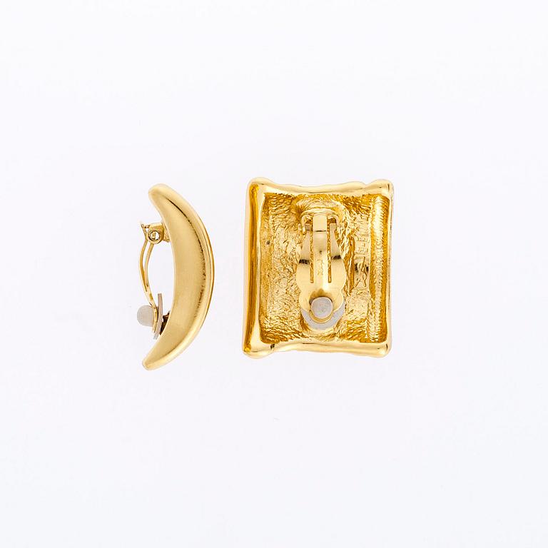 ARMBAND och ÖRHÄNGEN, bijouteri, Yves Saint Laurent.