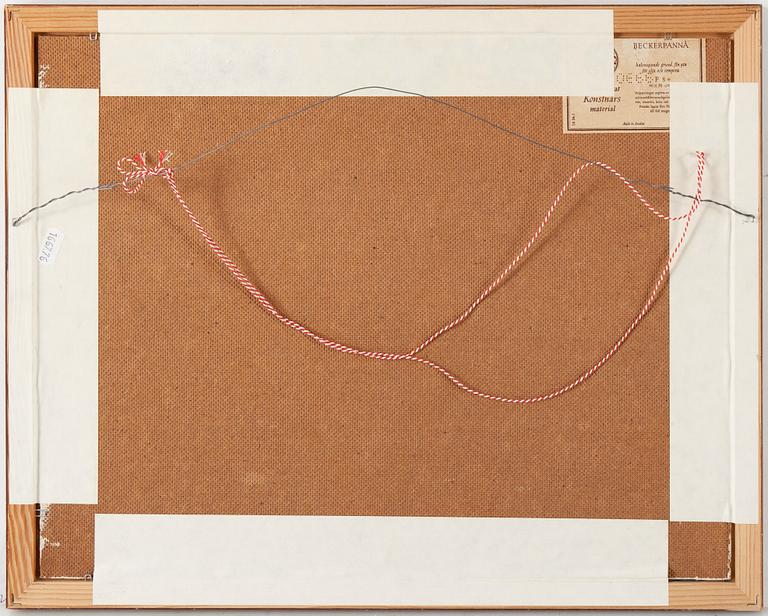 HUGO ÖFVERSTRÖM, olja på pannå, signerad.