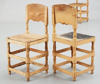 STOLAR, 4 st, allmoge, 1800-tal.