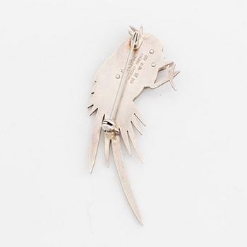 Wiwen Nilsson, sterling silver bird brooch, Lund 1973.