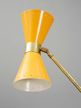 GOLVLAMPA, troligen Stilnovo, Italien, 1950-tal.