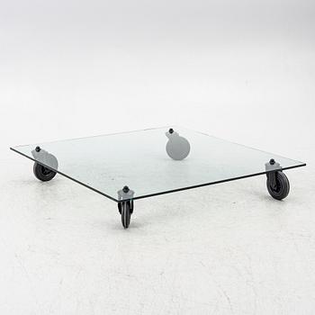 Gae Aulenti, soffbord, "Tavolo con Ruote", Fontana Arte, Italien.