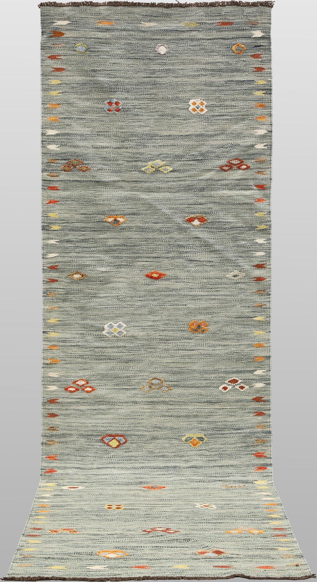 Gallerimatta, Kelim, 294 x 83 cm.