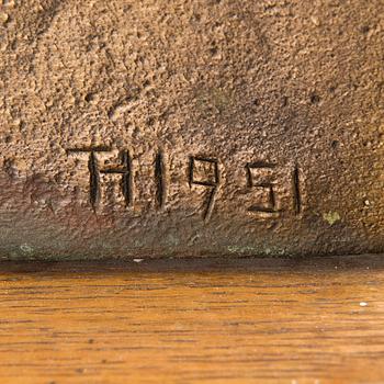 TEA HELENELUND-SUOMINEN, bronze, signed and dated -51.
