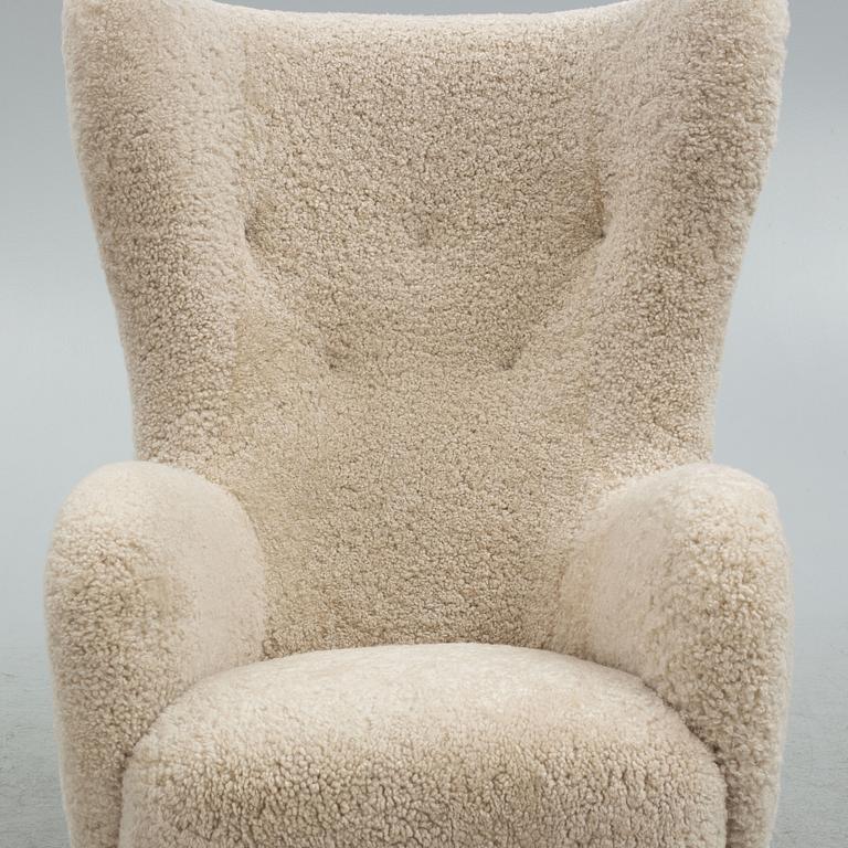 Mogens Lassen, attributed to, armchair, Denmark, 1940's.