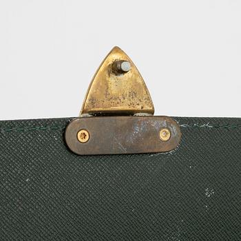 Louis Vuitton, a green Taiga 'Kourad' briefcase, 1997.