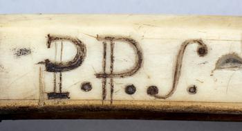 BRUKSKNIV, samisk, sign P.P.S., enl uppgift Finland, 1800-tal.