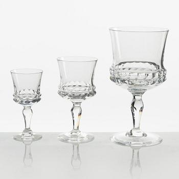 Ingeborg Lundin, a 38-piece glass service, "Silvia”, Orrefors, Sweden.