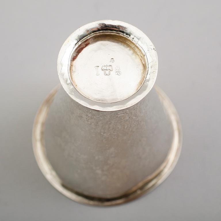 BÄGARE, silver, Johan Wennerwall, Göteborg 1767. Vikt ca 31 gram.
