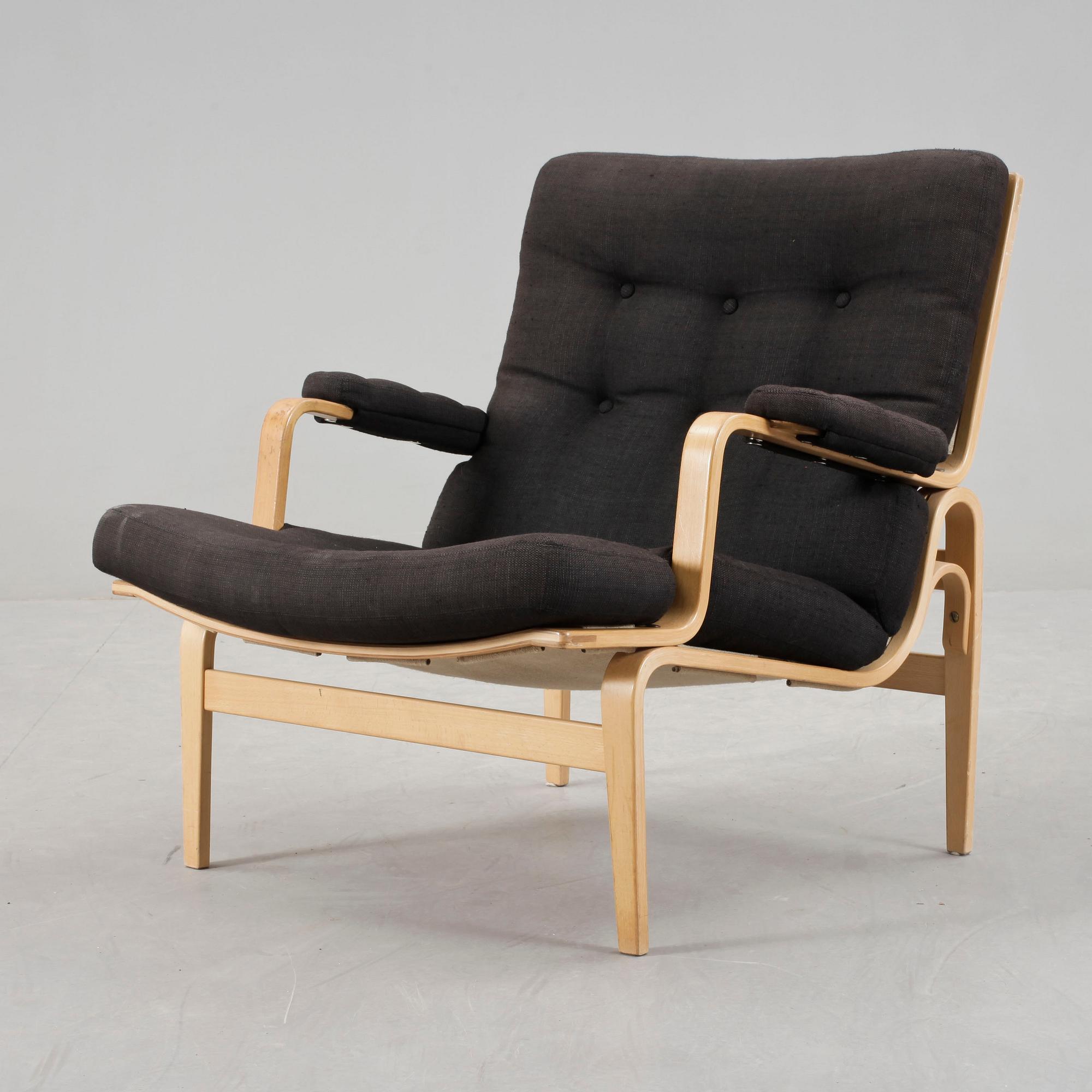 FÅTÖLJ, "Ingrid", Bruno Mathsson, Dux, 1900-talets andra hälft.