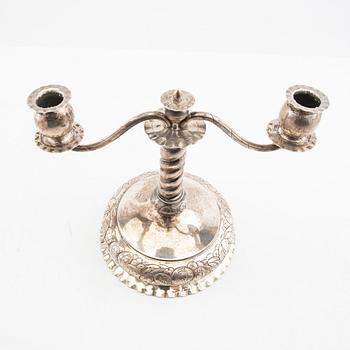 Anders Nilsson  kandelabrar ett par silver Lund 1925.