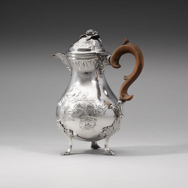 Zacharias Ekfelt, Arboga 1771. Kaffekanna, rokoko.