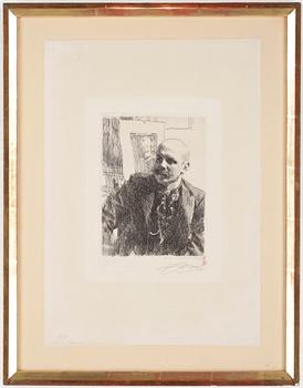 Anders Zorn · ANDERS ZORN, Etsning, sign. Utförd 1893