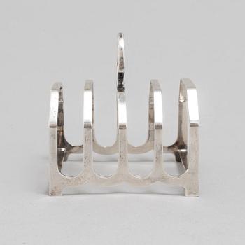 TOASTRACK, silver, James Deakin, Sheffield, 1932.