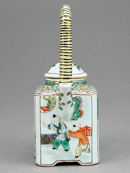 TEKANNA, Kina, porslin, 1800-1900-tal.