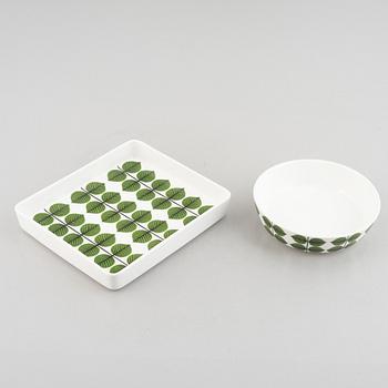 Stig Lindberg, servis, 50 delar, flintgods, "Berså", Gustavsberg, 1900-talets senare del.