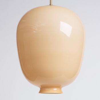 Harald Notini, taklampor ett par, modell "11474", Arvid Böhlmarks Lampfabrik, Stockholm 1940-tal.