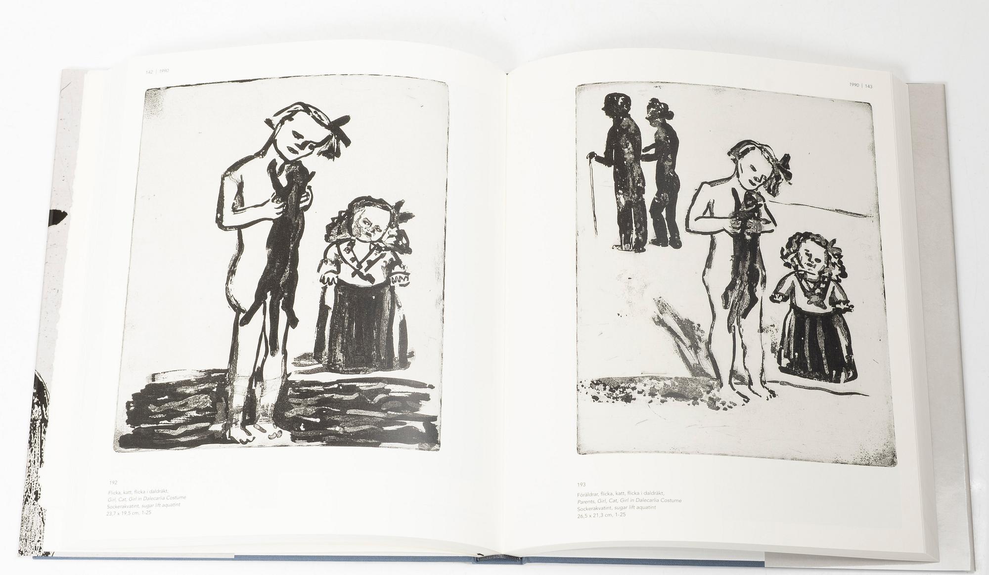 Lena Cronqvist, Catalogue raisonné, “Copper Plate Prints 1974–2009”, with “Stilleben II”, etching, signed and numbered 14/25.