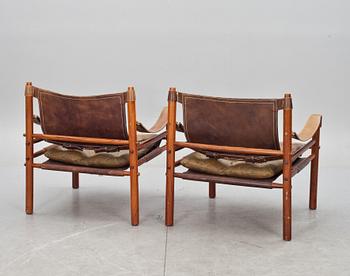 FÅTÖLJER, 2 st, "Sirocco", Arne Norell.