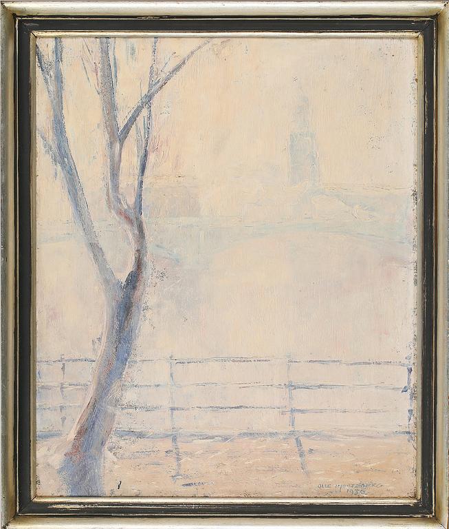OLLE HJORTZBERG, olja på pappannå, signerad och daterad 1935.