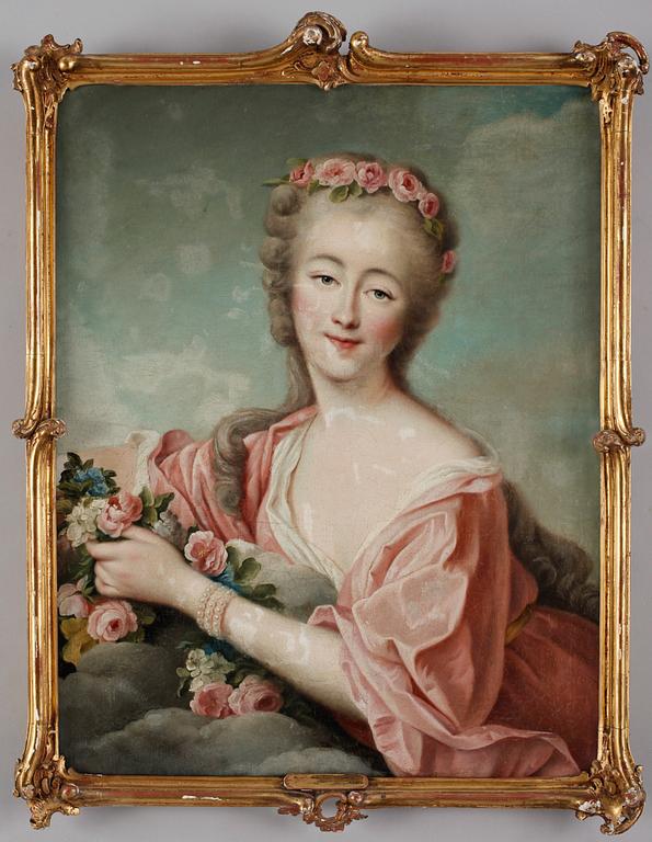 FRANCOIS HUBERT DROUAIS, efter, olja på duk, 1700-TAL.