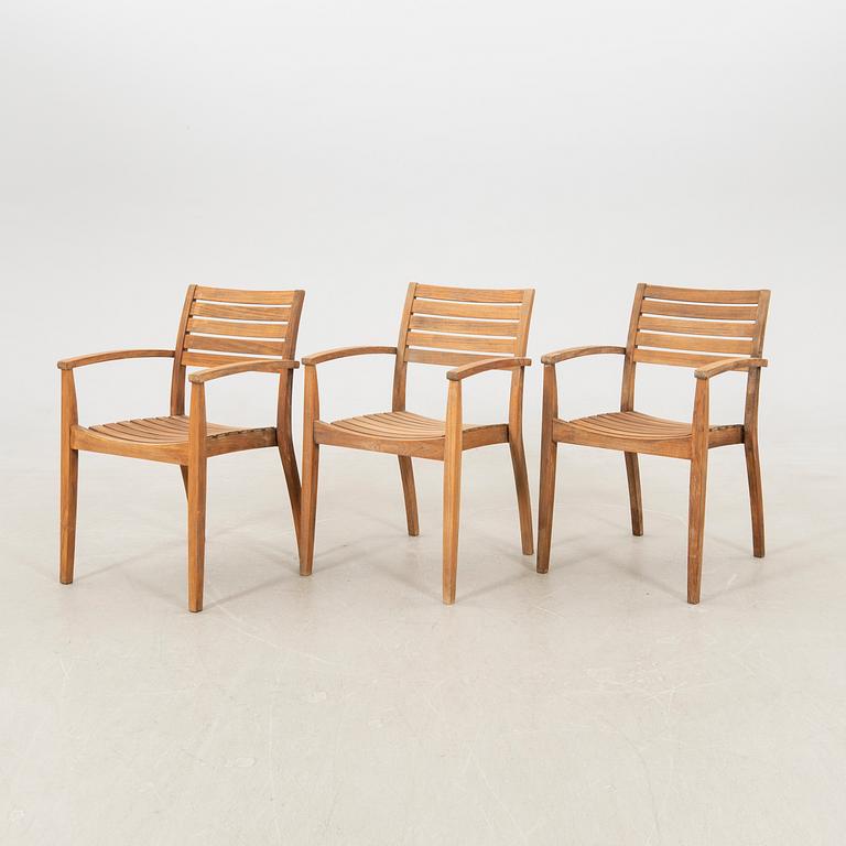 Jakob Berg trädgårdsmöbel 7 dlr "Ballare" för Fritz Hansen Danmark sent 1900-tal.