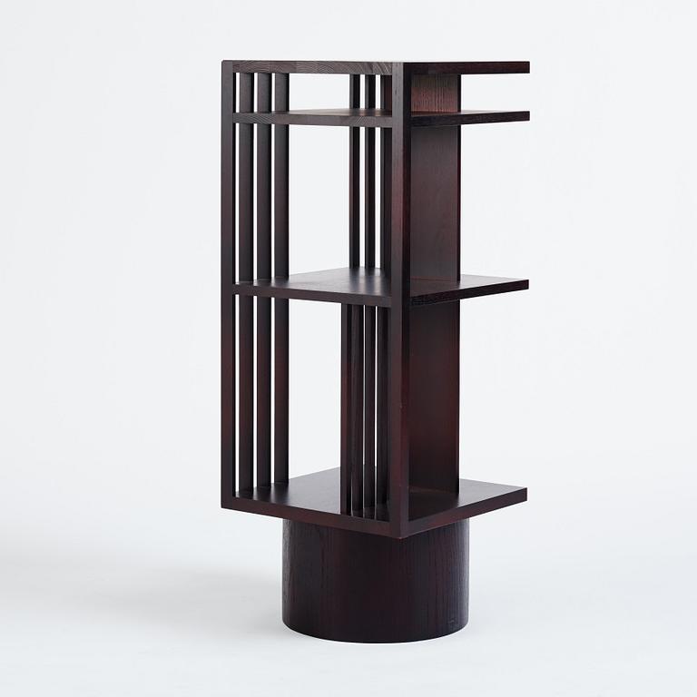 FOLKFORM, "Revolving Bookcase", boksnurra, ed. 3/4,  Studio Folkform för Nationalmuseum 2018.