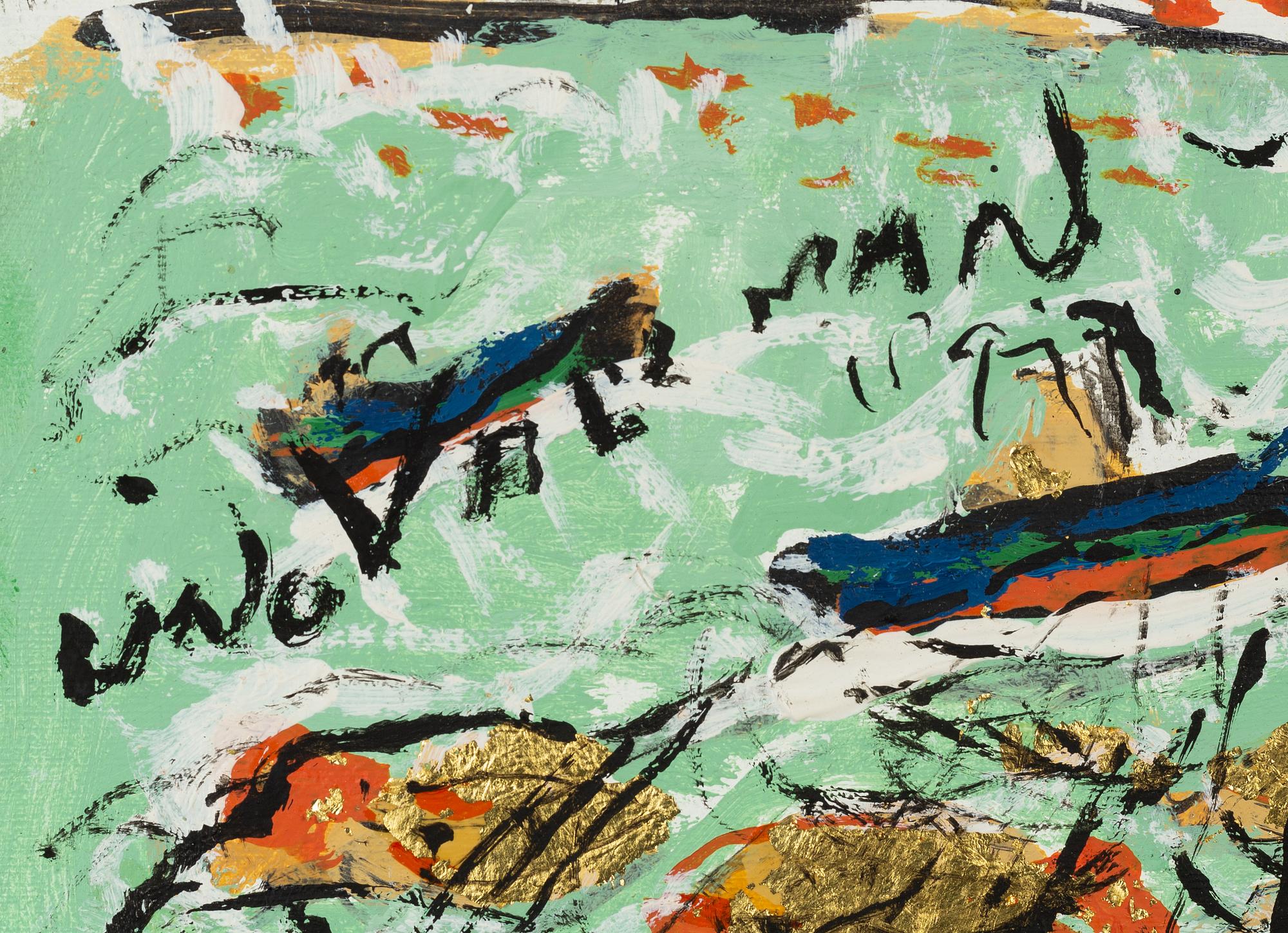 Uno Vallman, oil on canvas, signed.