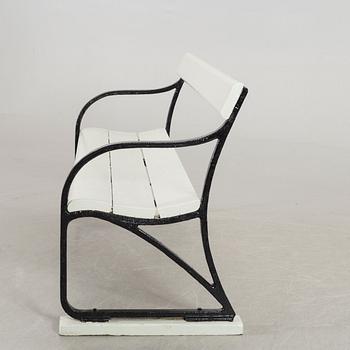 Garden bench / park bench Näfveqvarns Bruk, first half of the 20th century.