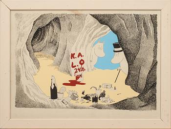 PLANSCHER, 2 st, efter Tove Jansson för AB Elg & Elg.