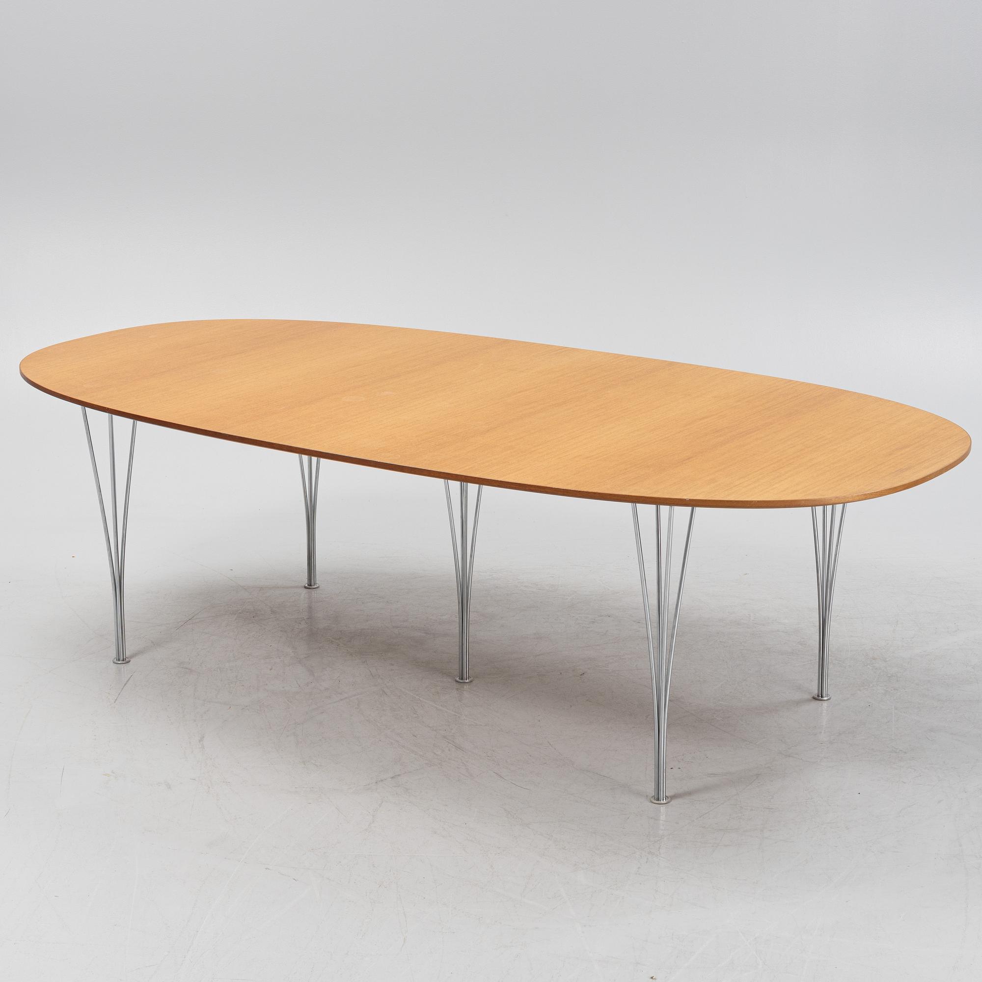 Piet Hein & Bruno Mathsson, 'Superelips' table, for Fritz Hansen, Denmark, 1991.