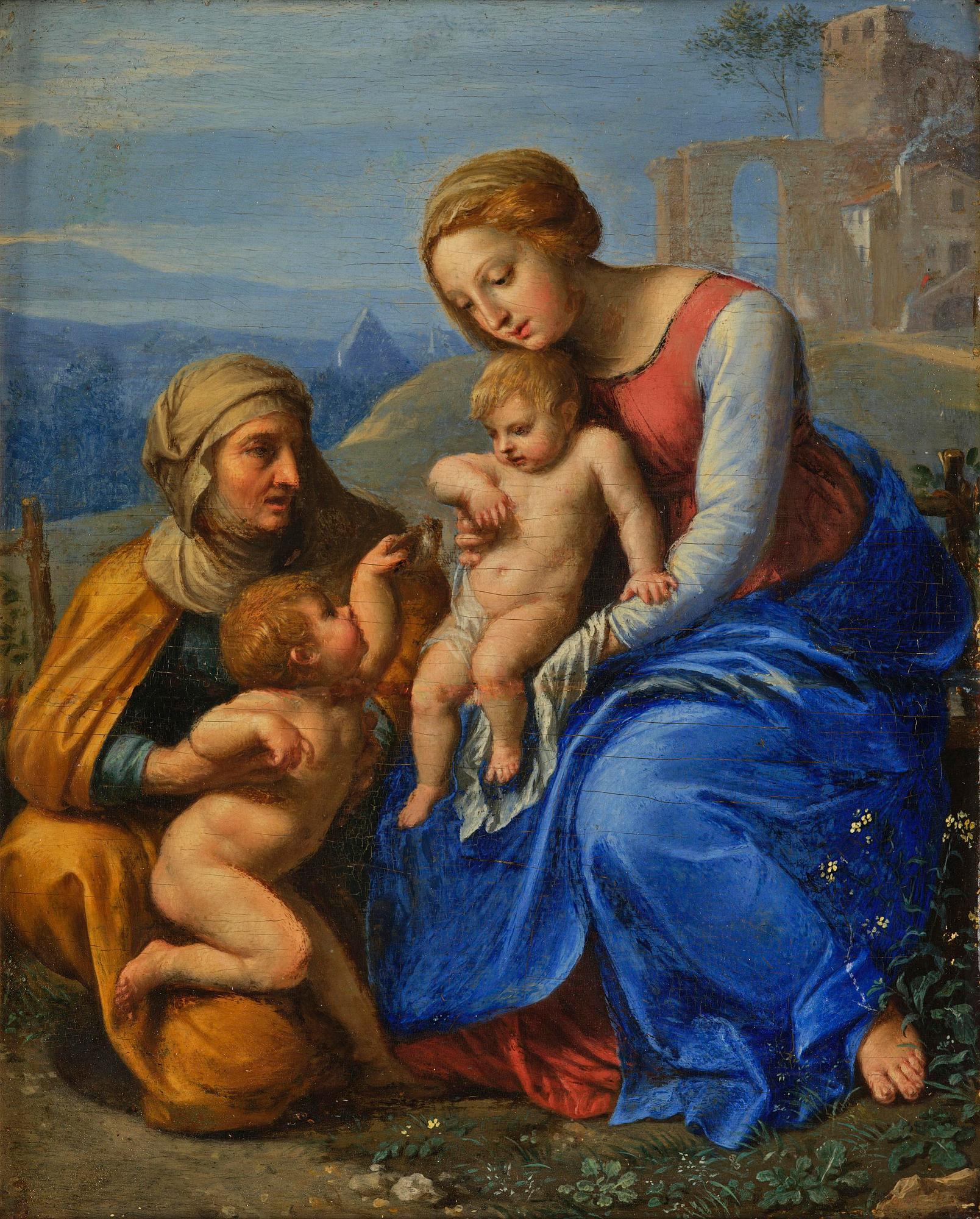 Philippe de Champaigne, after, The Holy Family with a Sparrow.
