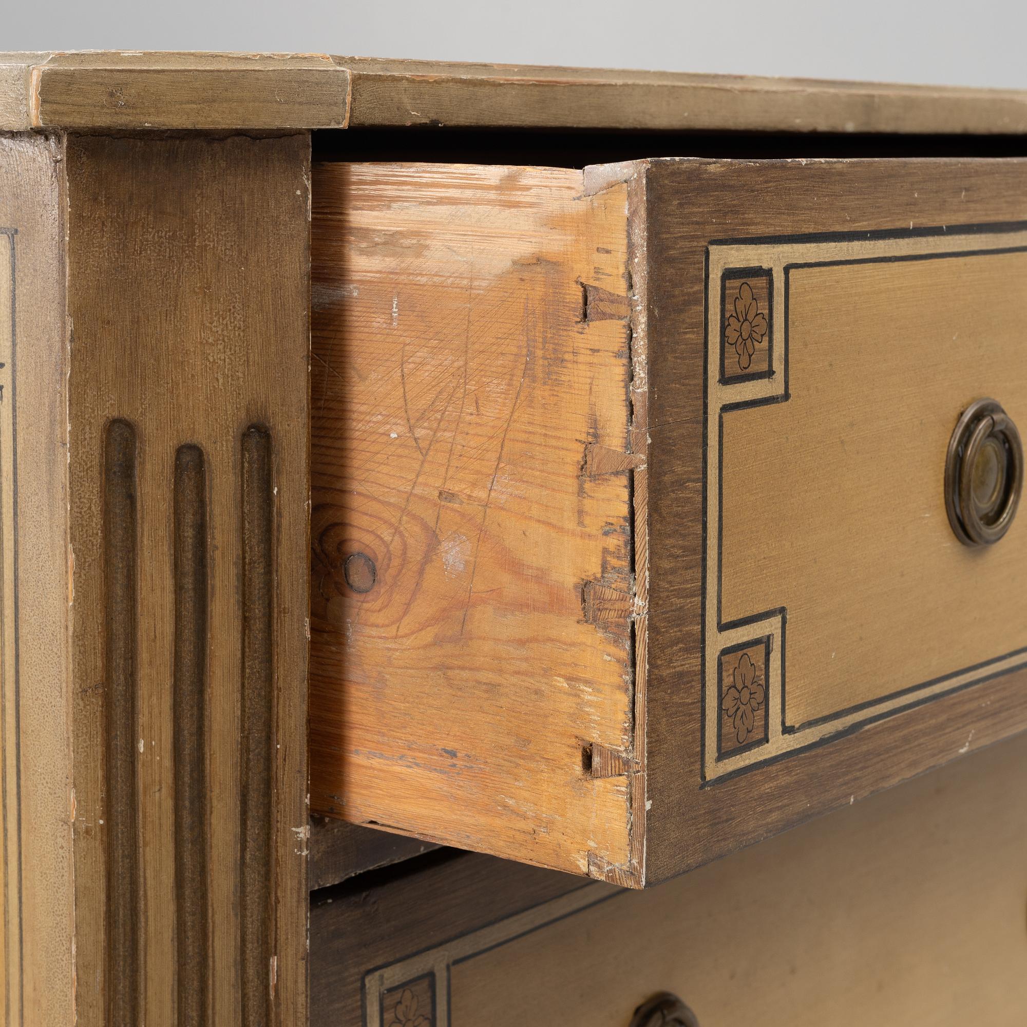 Byrå, gustaviansk stil, 1800-talets andra hälft.