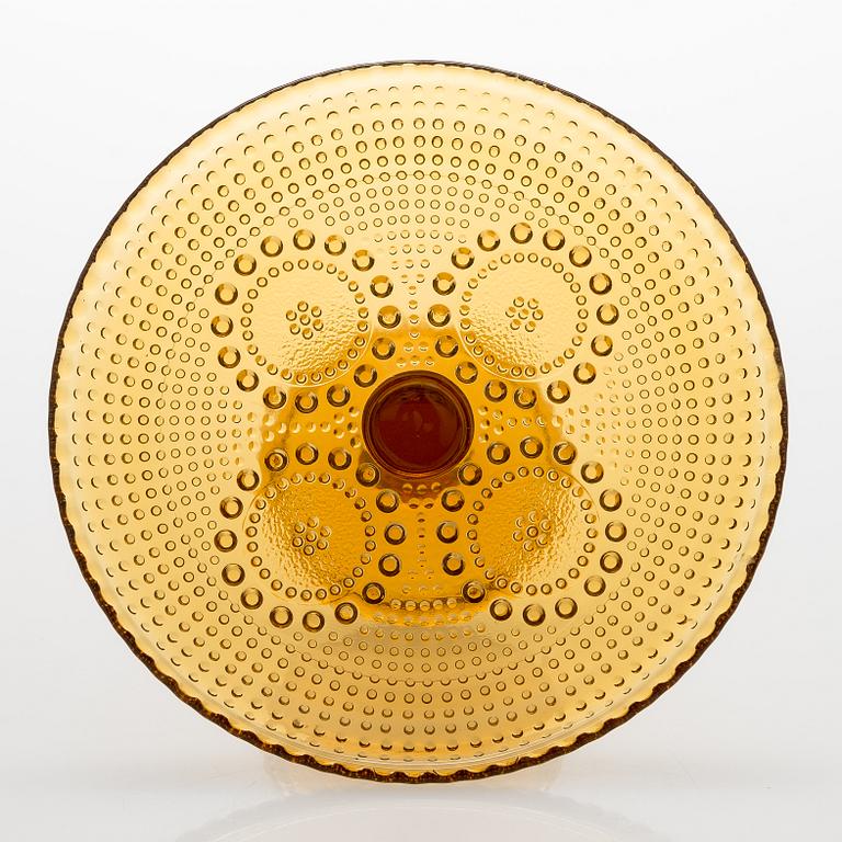 Nanny Still, servisdelar, 19 st, glas, "Grapponia", Riihimäen Lasi, Finland. Serien formgiven 1968.