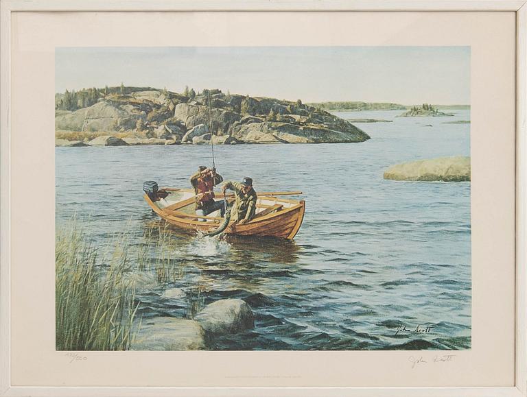 Various artists 7 pcs Preliminary designs for Abu's catalogues "Napp och Nytt".