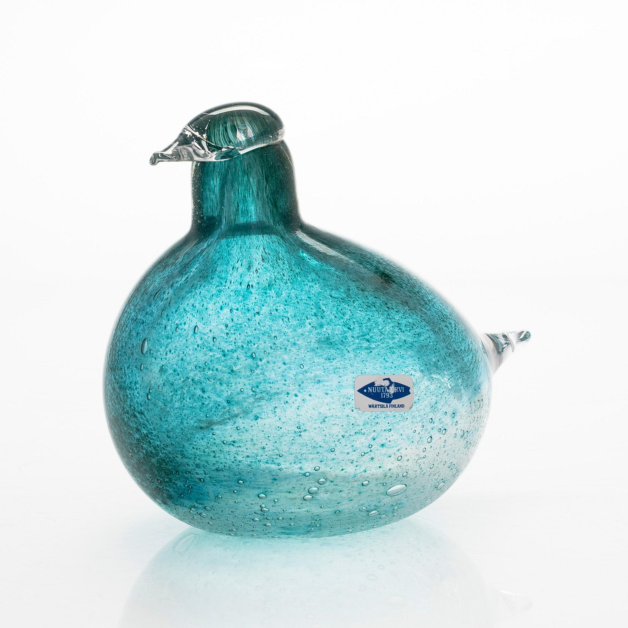 Oiva Toikka, A glassbird, 'Green Bird', signed Oiva Toikka Nuutajärvi Notsjö 273/300.