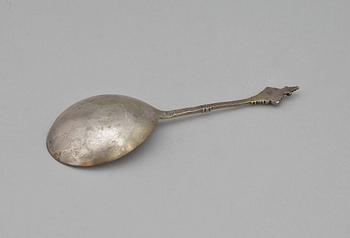 BRÄNNVINSSKED, silver,  Johan Martin Winterstein, Göteborg, 1688-1704. Vikt 31 gram.