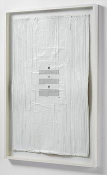 Veit Laurent Kurz, "Untitled #4 (Flag of Time Text Painting)".