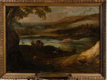 OKÄND KONSTNÄR. Olja på duk, 1700/1800-tal. Sign  I. Vande.