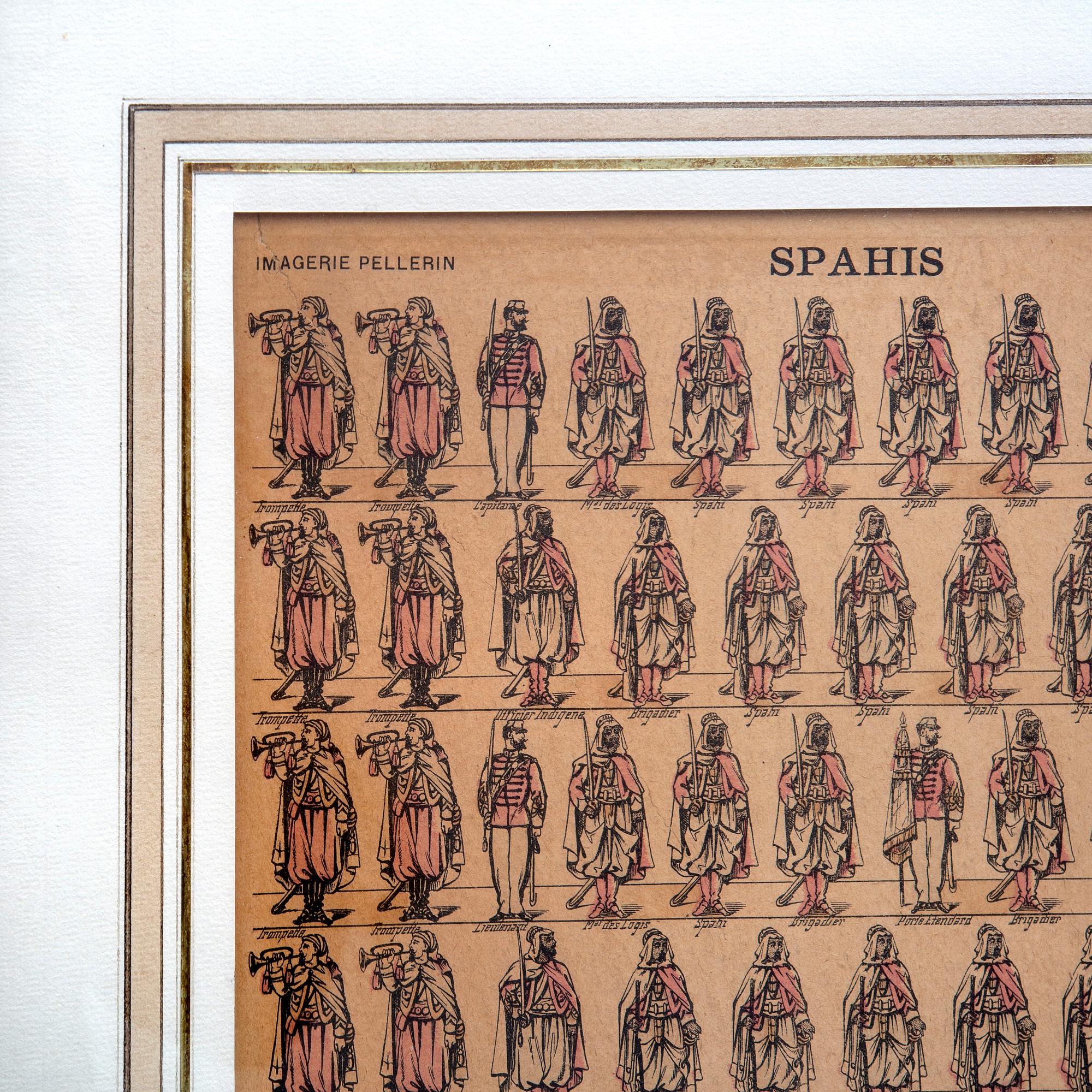 Pellerin litografiska tryck 5 st Frankrike 1800-talets slut.