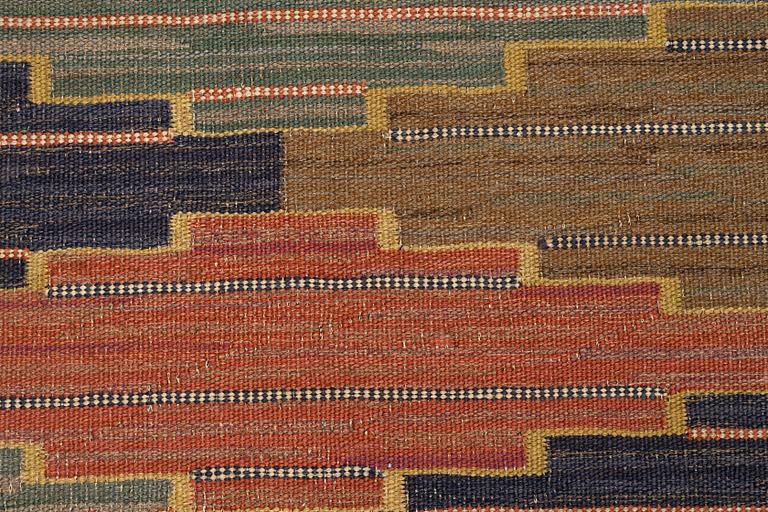 Märta Måås-Fjetterström, a carpet, matta, "Blå heden", flat weave, ca 294 x 236 cm, signed MMF.