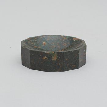 A Swedish early 19th century porphyry salt.