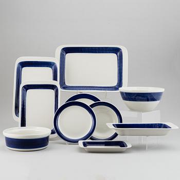 A Hertha Bengtsson 'Koka Blå' part dinner service, Rörstrand, designed 1956 (51 pieces).